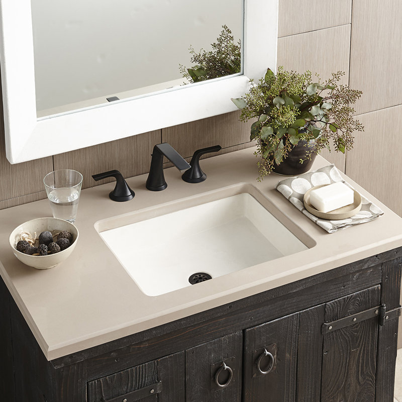 Nipomo Stone Rectangular Undermount Bathroom Sink & Reviews AllModern